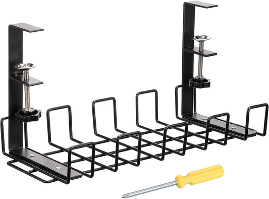 Clutter-Free Workspace: PATIKIL Cable Tray Organizer