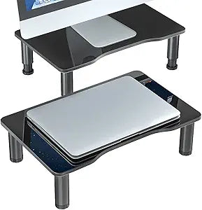Height Adjustable Computer Monitor Stand Riser for Ergonomic Use