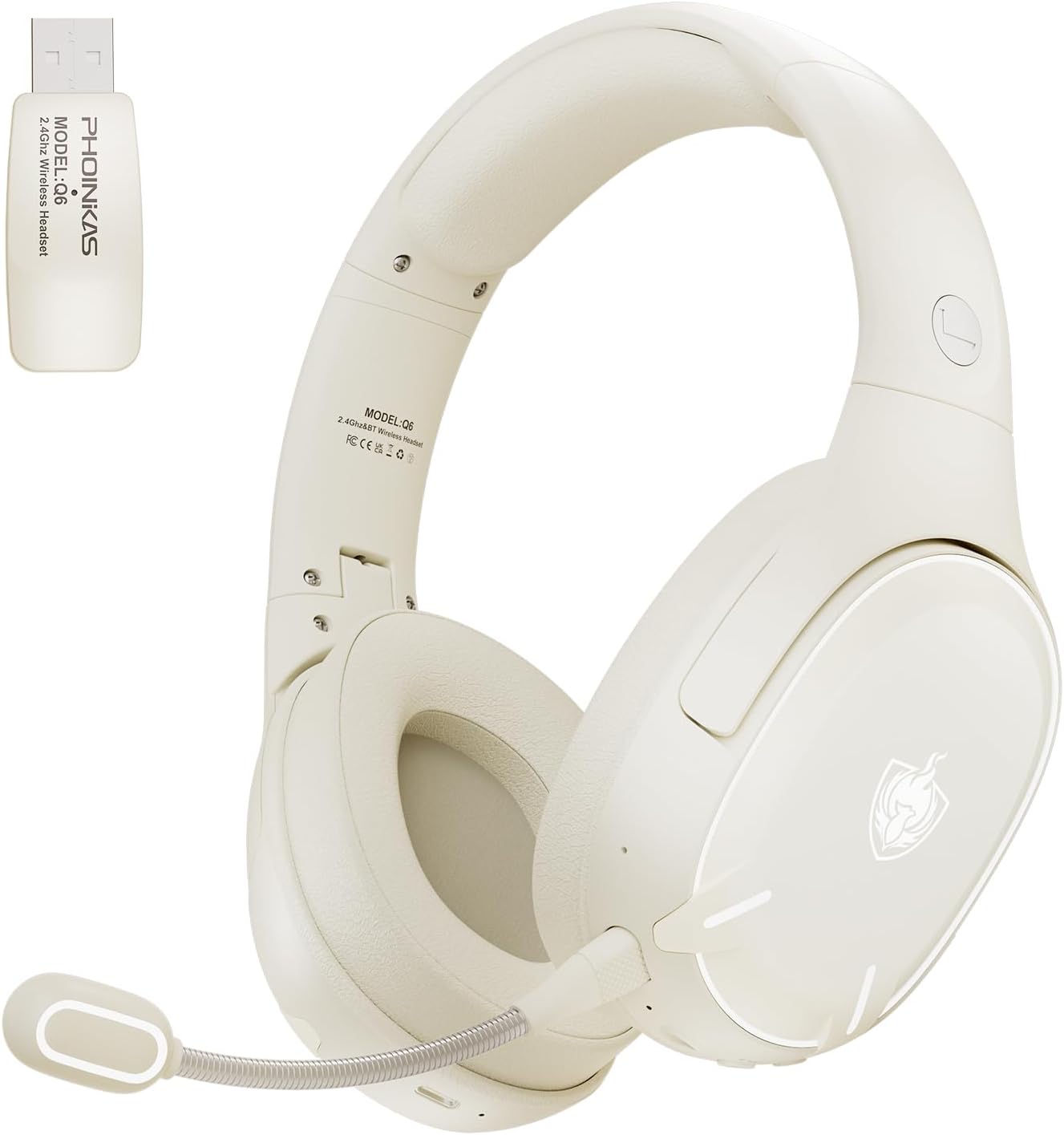 YOTMS Wireless Gaming Headset: 2.4Ghz, Stereo Sound, 40h Battery