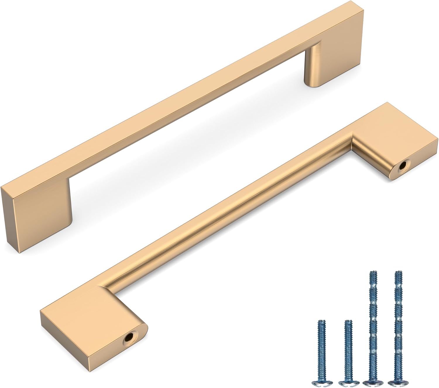 10 Pack 5 Inch Kitchen Cabinet Handles in Champagne Bronze Finish