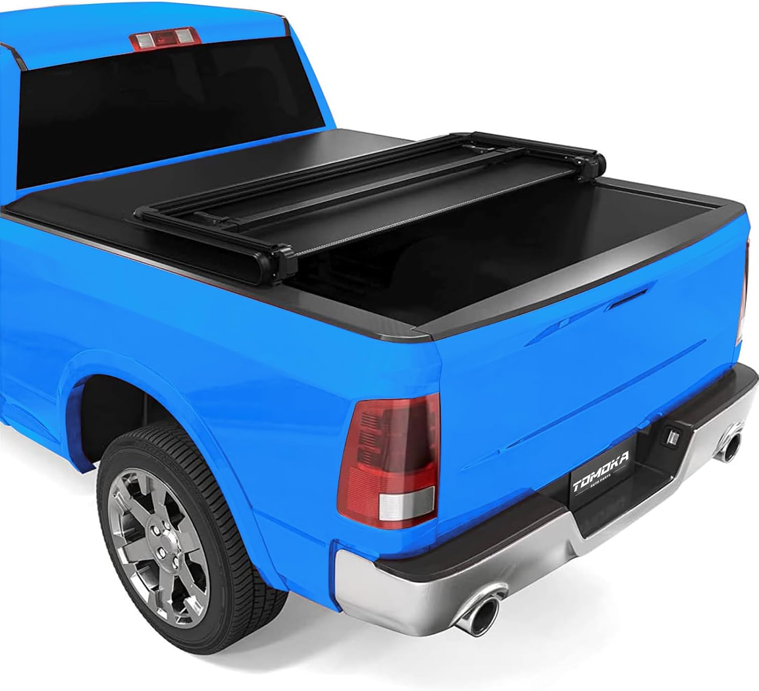 TOMOKA Soft Tri Fold Truck Bed Tonneau Cover for Dodge Ram