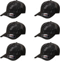 Stretch Fitted 6-Panel Wooly Combed Baseball Cap for Men