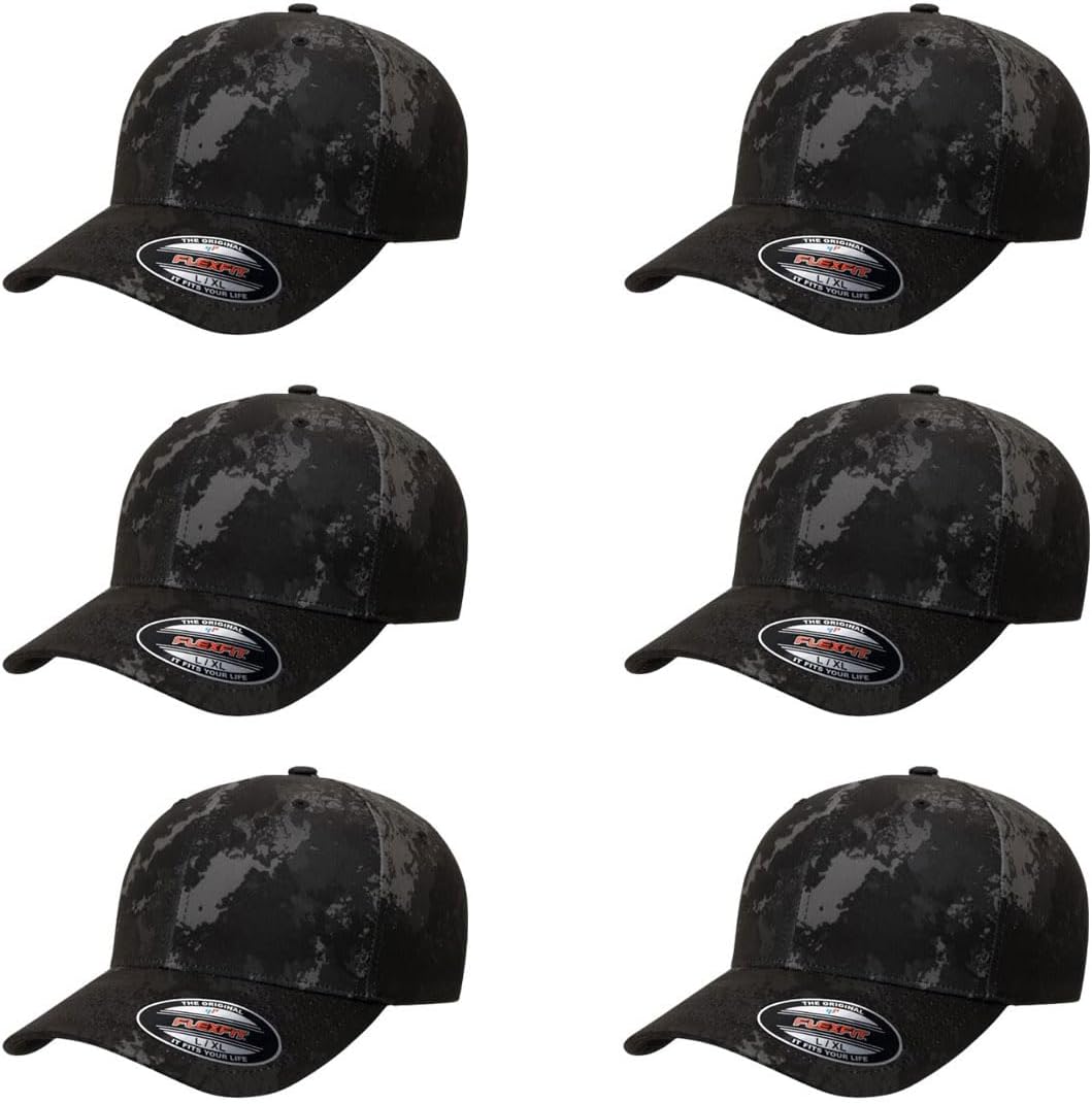 Flexfit Wooly Combed Premium 6-Panel Baseball Cap for Comfort