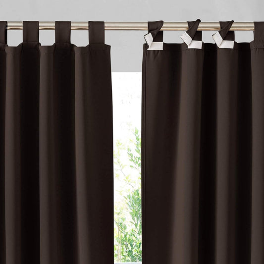 RYB HOME Outdoor Blackout Curtains for Patio and Pergola Use