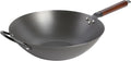 Babish Carbon Steel Flat Bottom Wok and Stir Fry Pan, 14-in - Fast