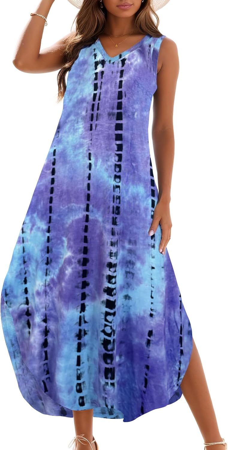 Zilcremo Women's Summer Casual Loose Sundress Long Dress Review