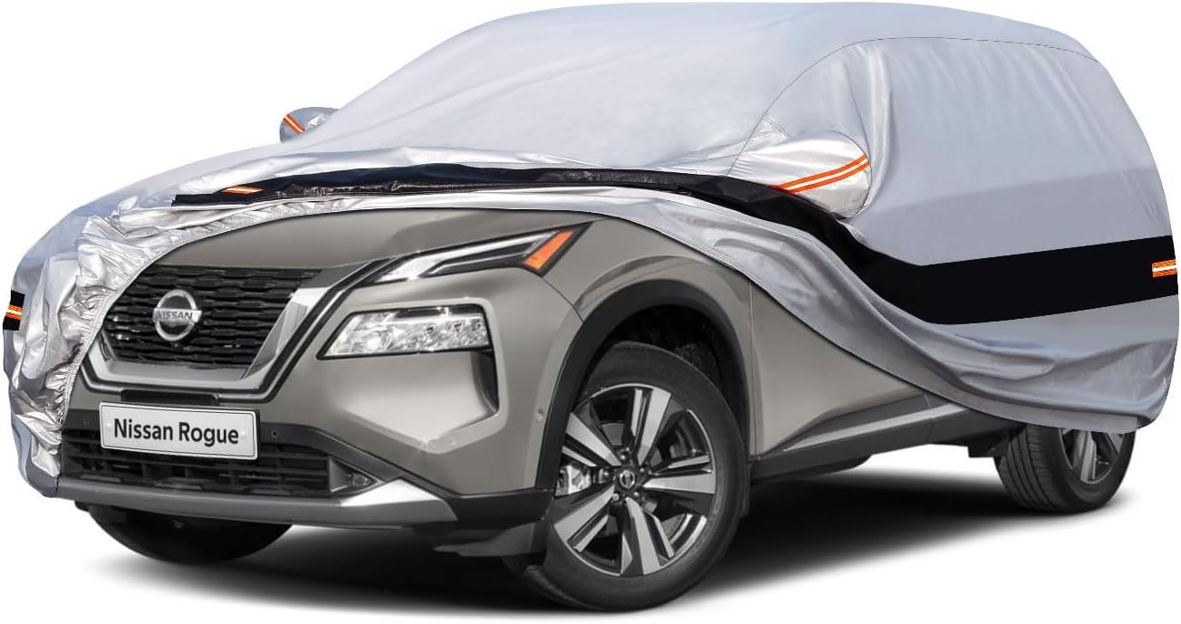 10 Layers SUV Car Cover for Nissan Rogue Waterproof All Weather