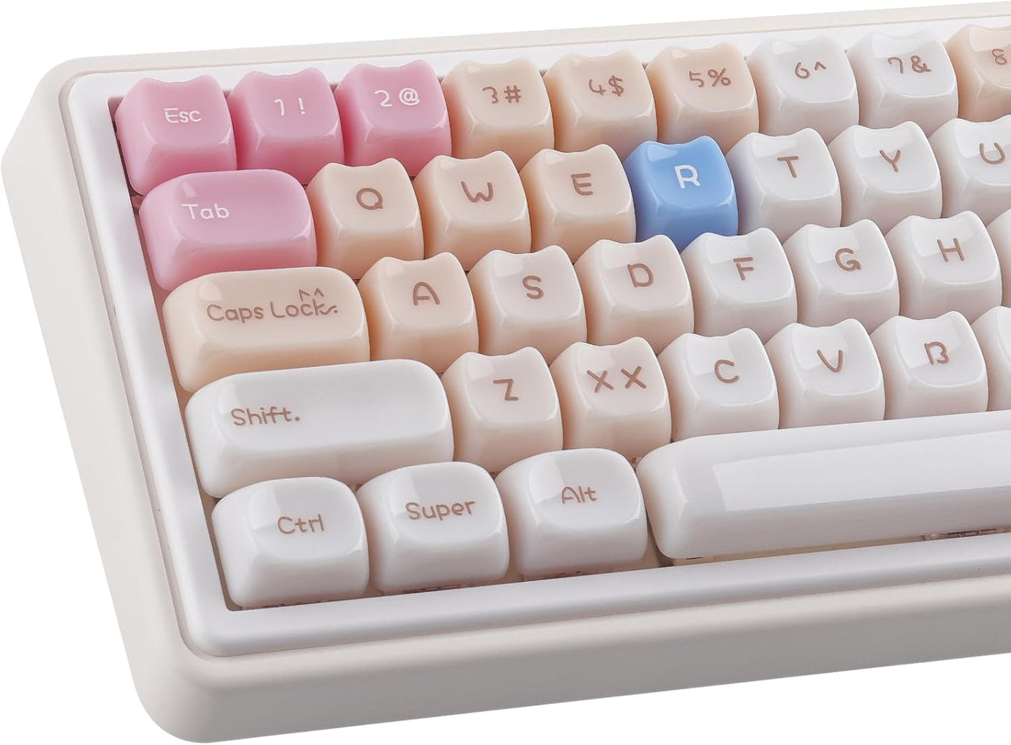 Ceramic Jade Ragdoll Cat Keycaps for Mechanical Keyboards