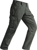 Mens Tactical Ripstop Cargo Work Pants for Men - 9 Pocket Durable Fit