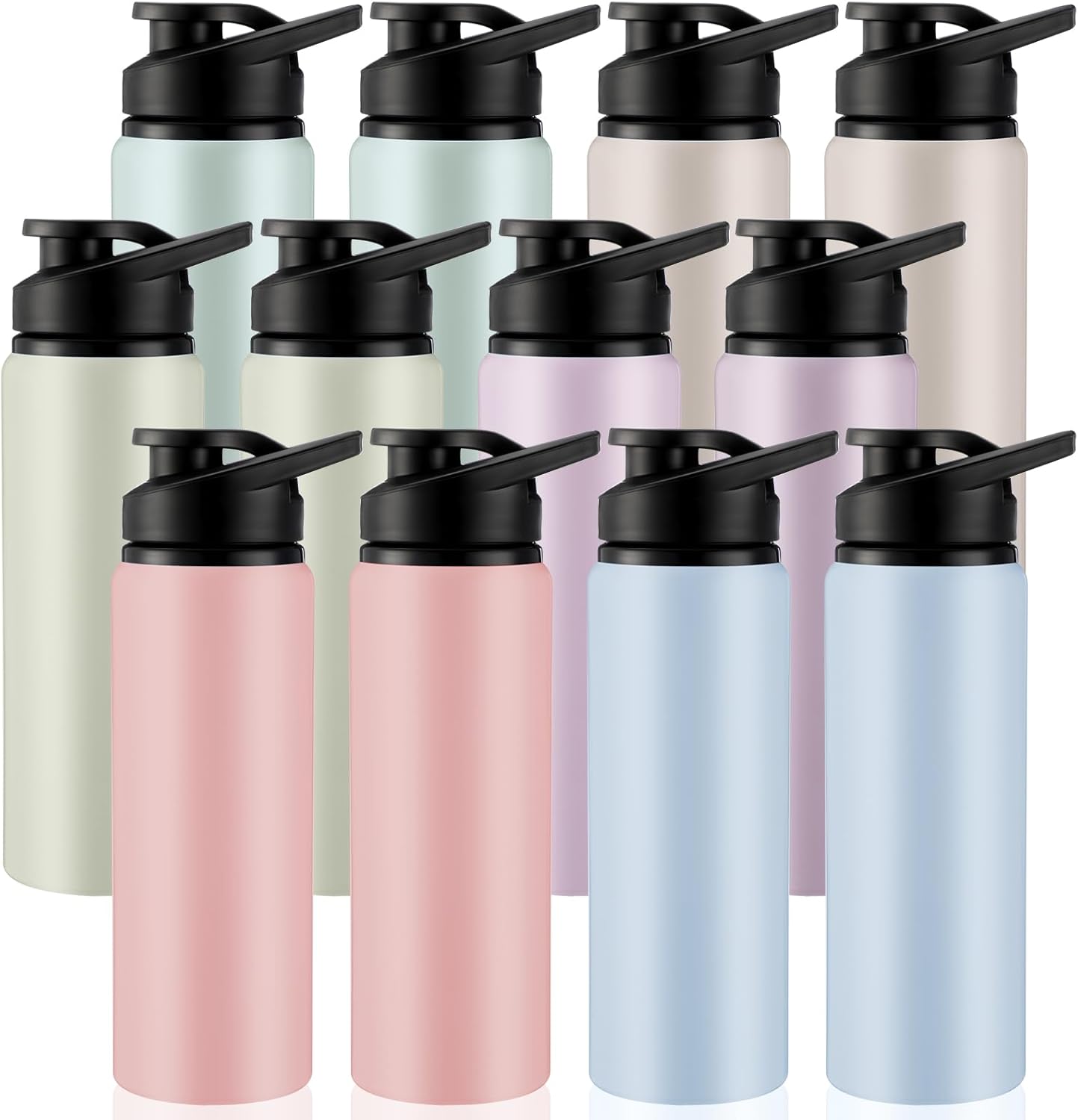 Domensi Aluminum Water Bottle Bulk for Gym Outdoor Sports Use