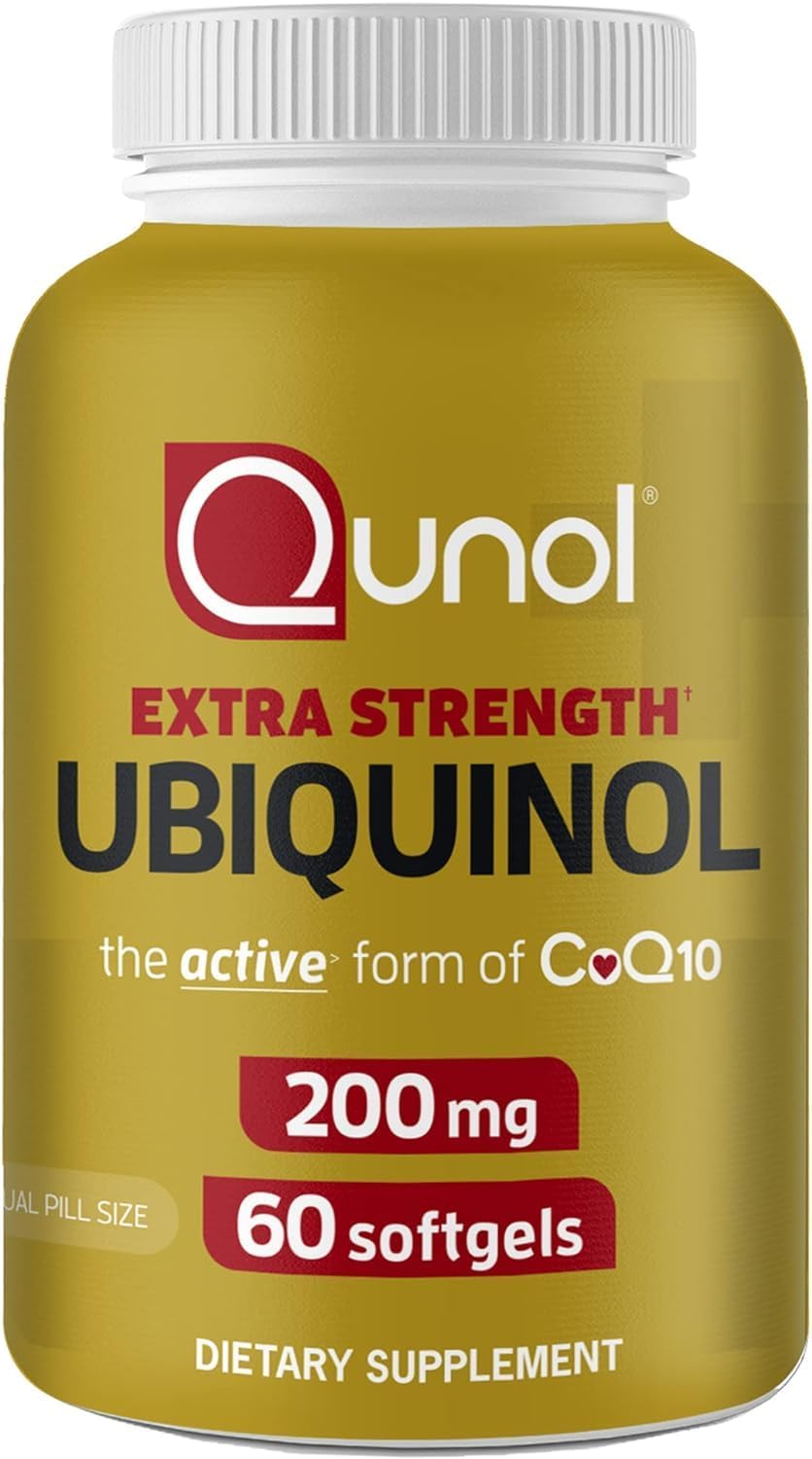 Qunol Ubiquinol 200mg for Heart Health and Energy Production