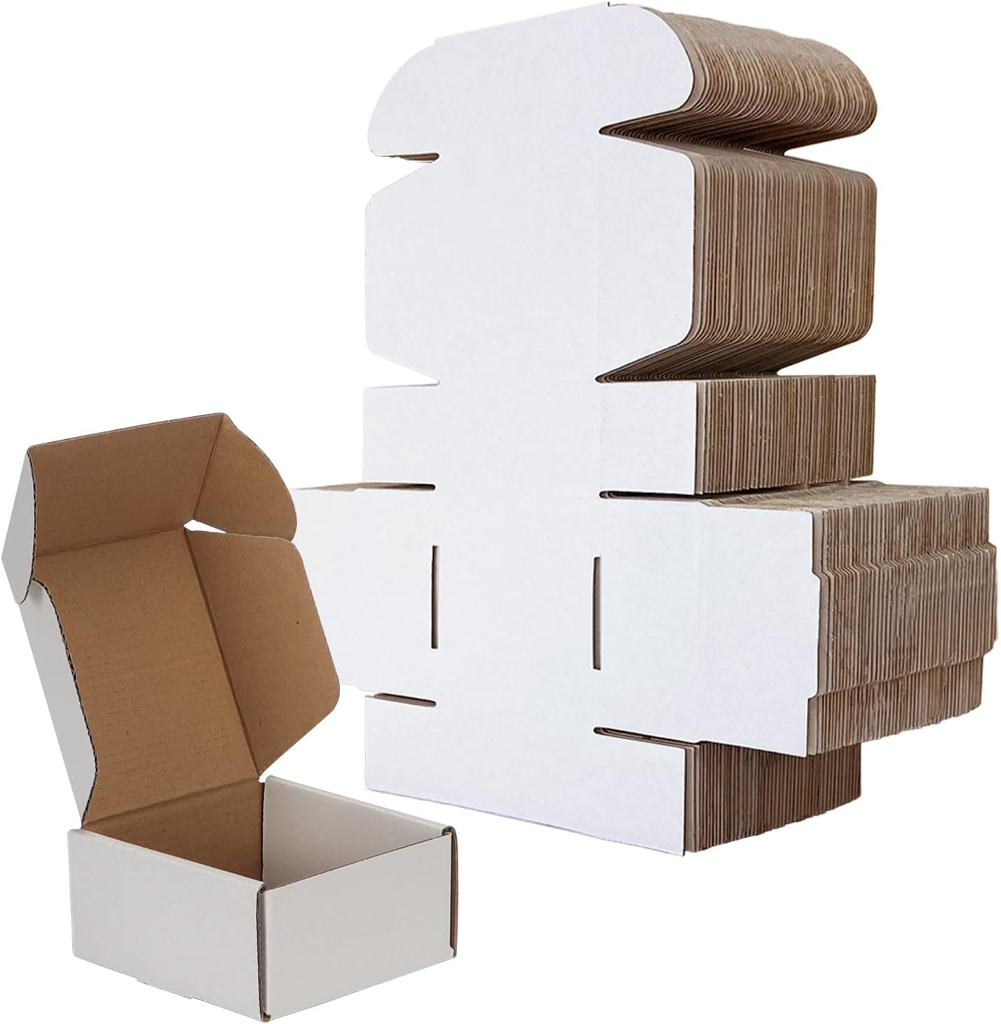 Small Corrugated Cardboard Shipping Boxes Set of 100 for Mailing