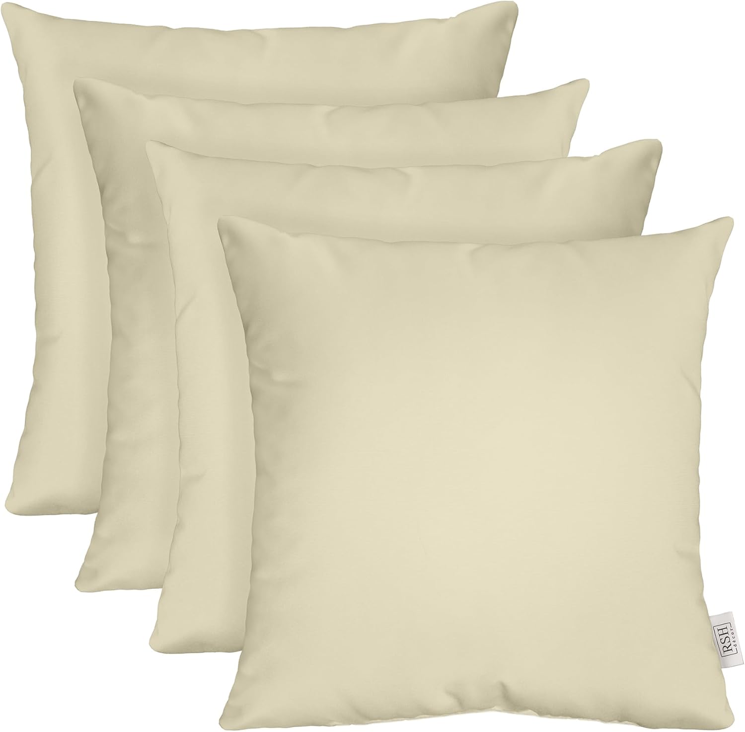 Sunbrella Square Throw Pillows Set of 4 | 20in x 20in | Durable