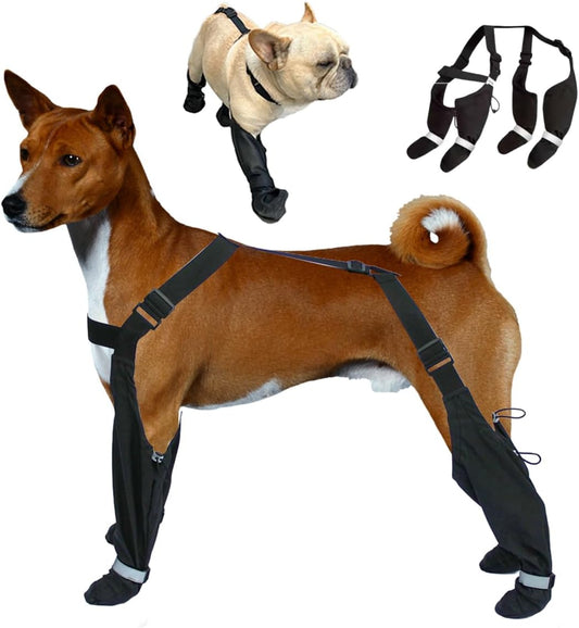 Dog Suspender Boots Waterproof Winter Snow Boots for Dogs XL