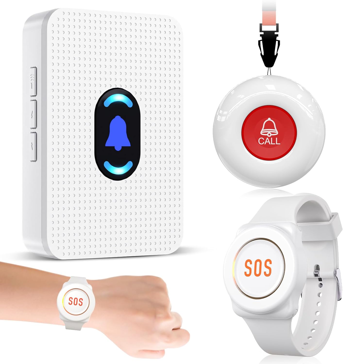 Daytech Wireless Caregiver Pager System for Elderly Assistance