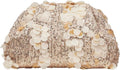 Woven Evening Dumpling Clutch for Women - Faux PU Leather Elegant