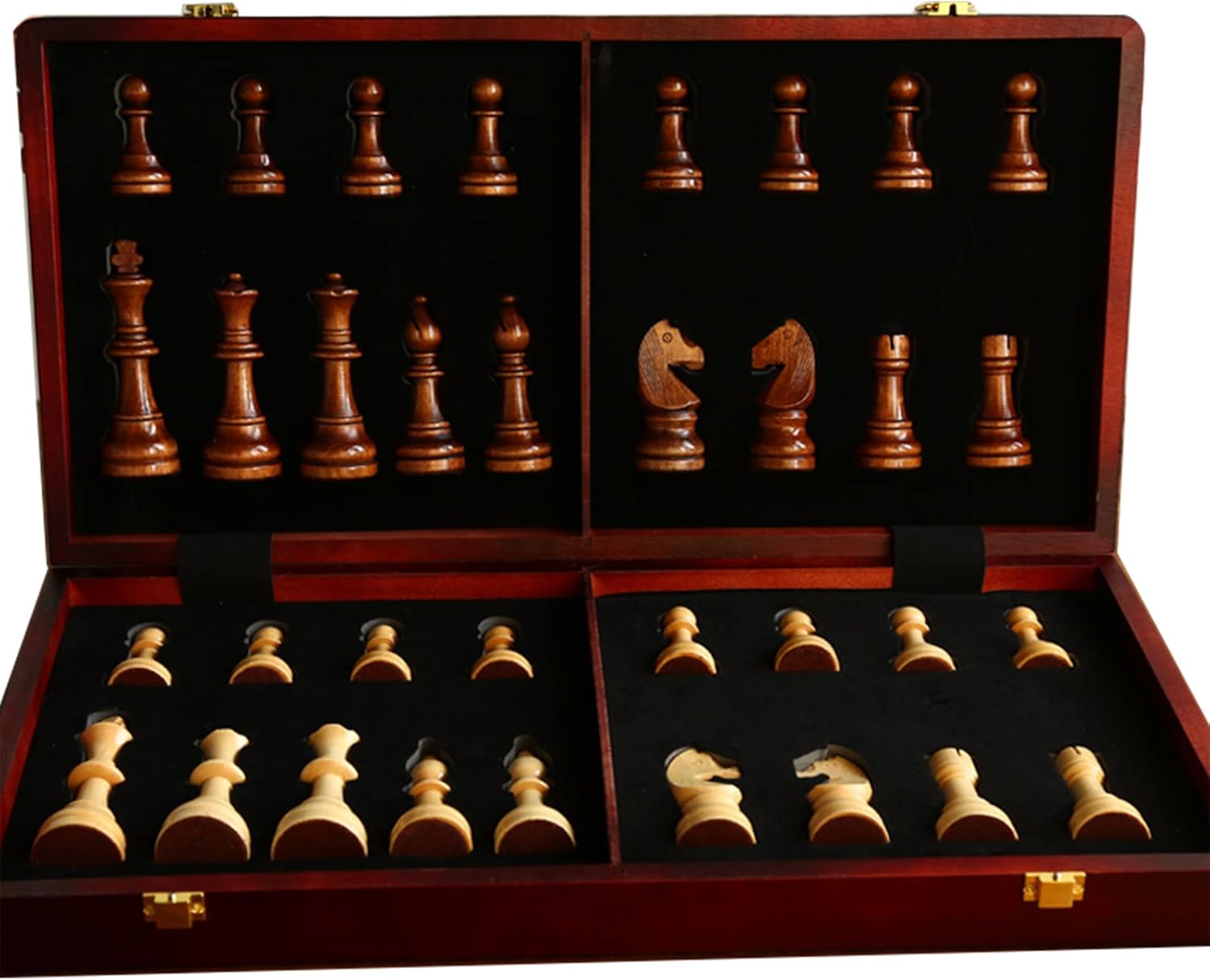 20 Inch Extra Large Solid Walnut Wooden Chess Set for All Levels