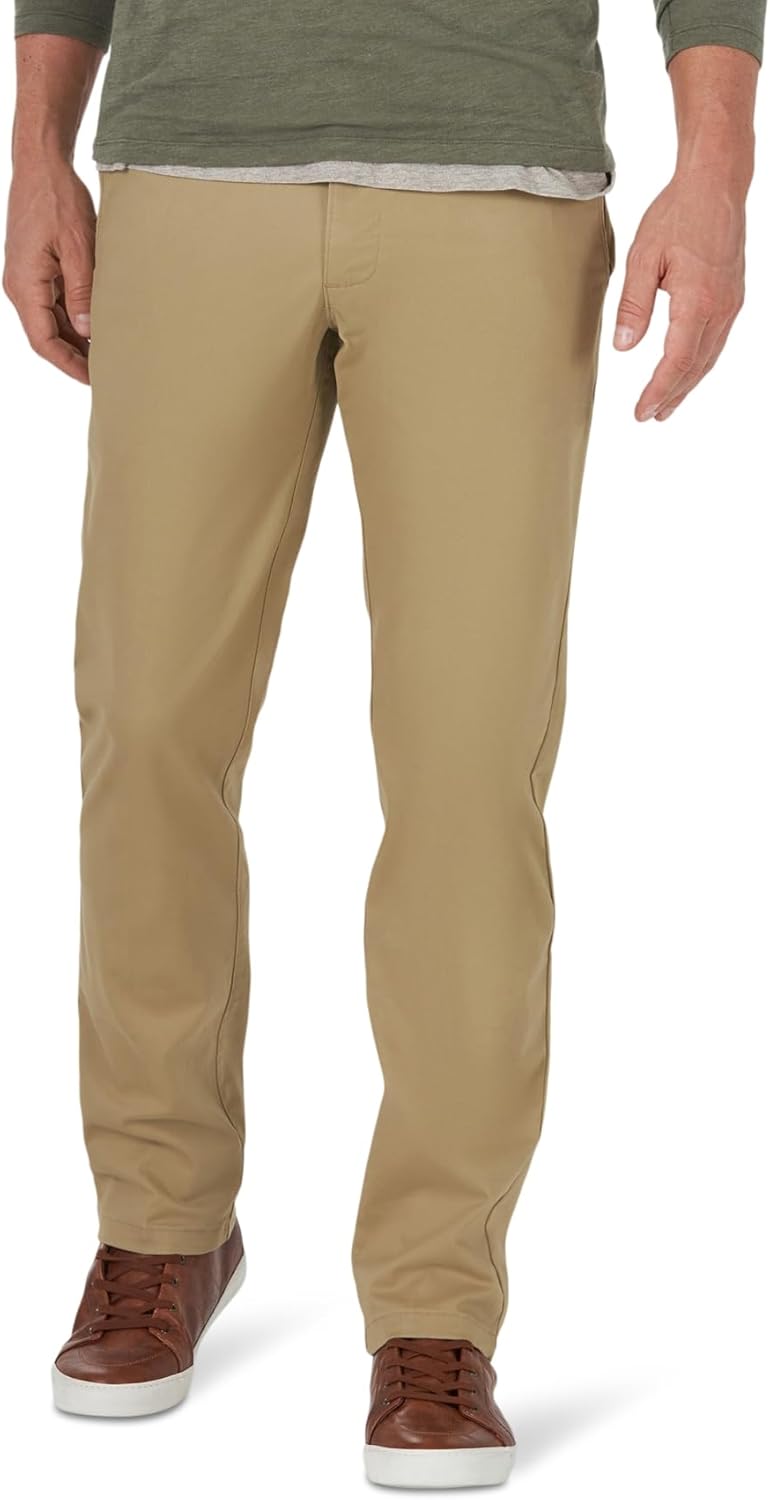 Lee Men's Extreme Motion Slim Fit Flat Front Pants for Comfort