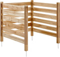 Wood Privacy Fence 36 in x 36 in 3-Panel Air Conditioner Screen - DIY