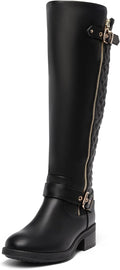 DREAM PAIRS Women's Knee-High Riding Boots - Comfortable Warm Style