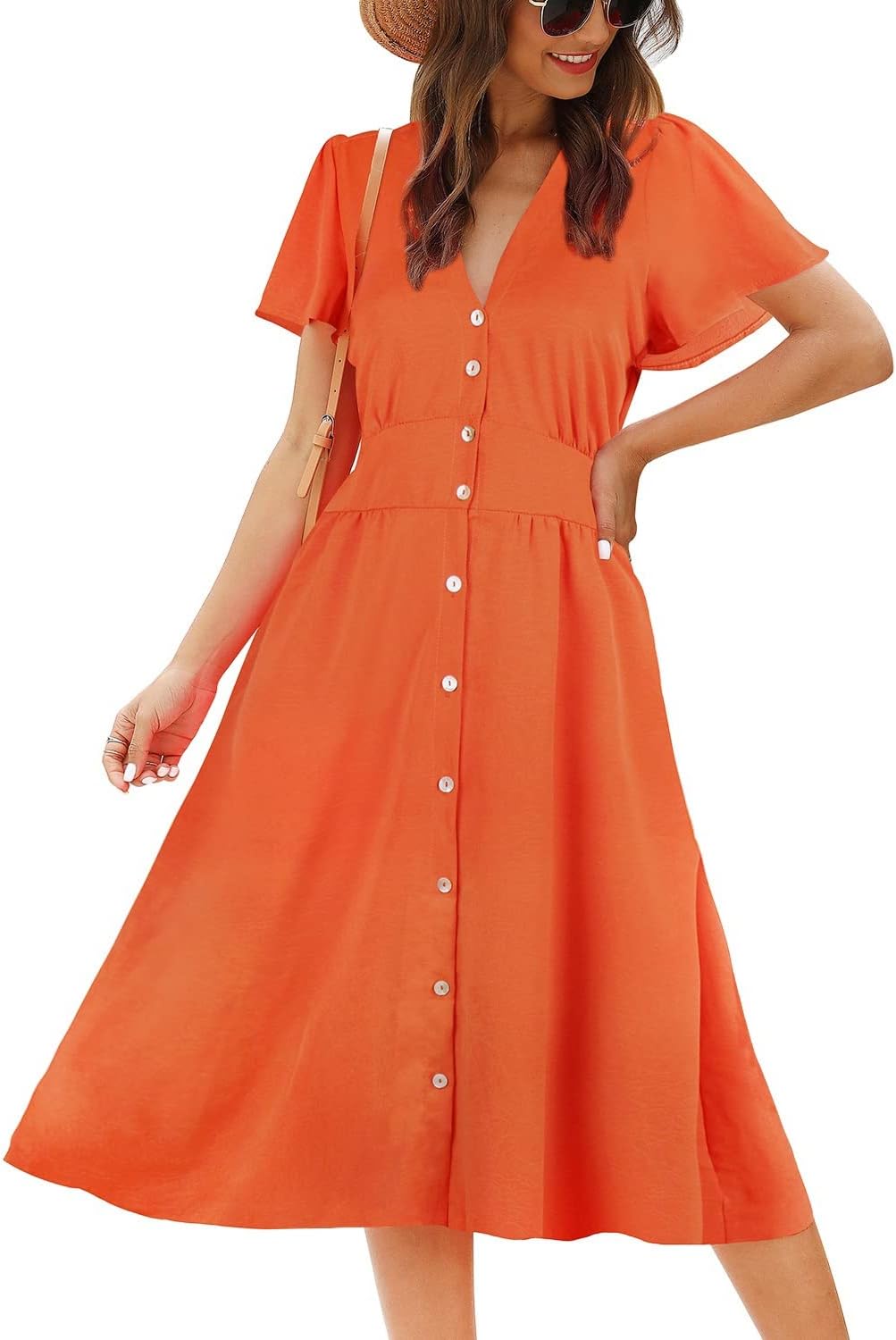 Stylish Floral Button Up Split Dress for Every Occasion