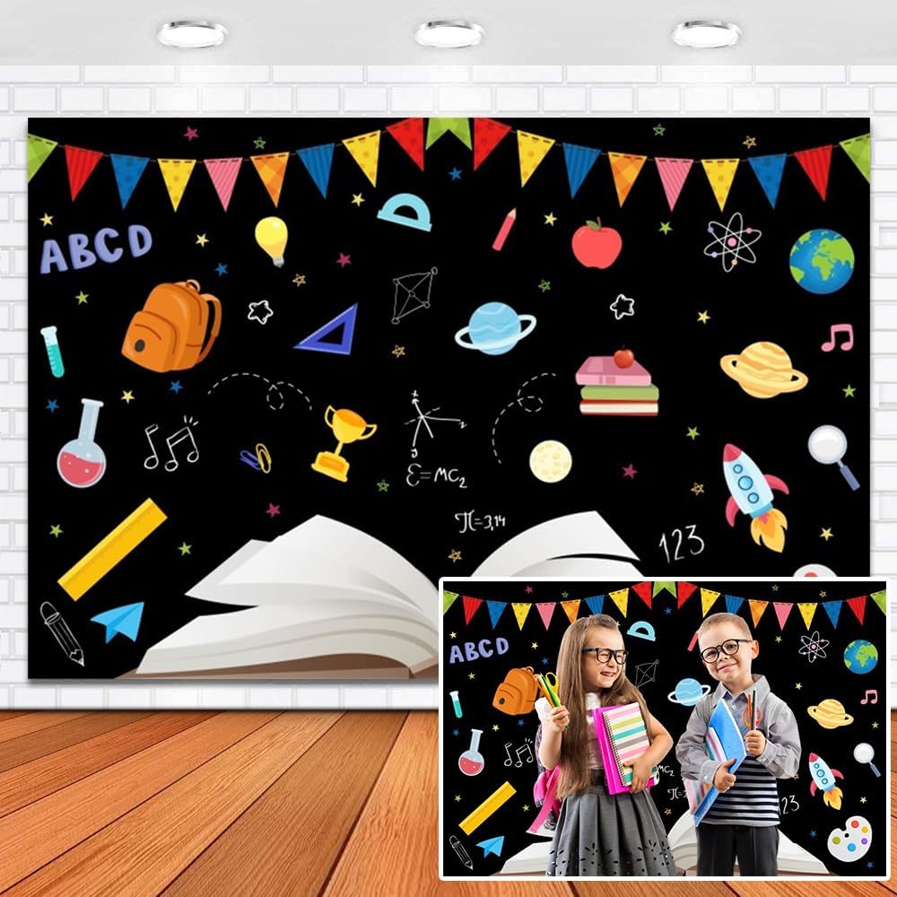 Leowefowa Back to School Decorations Banner for Kids Events