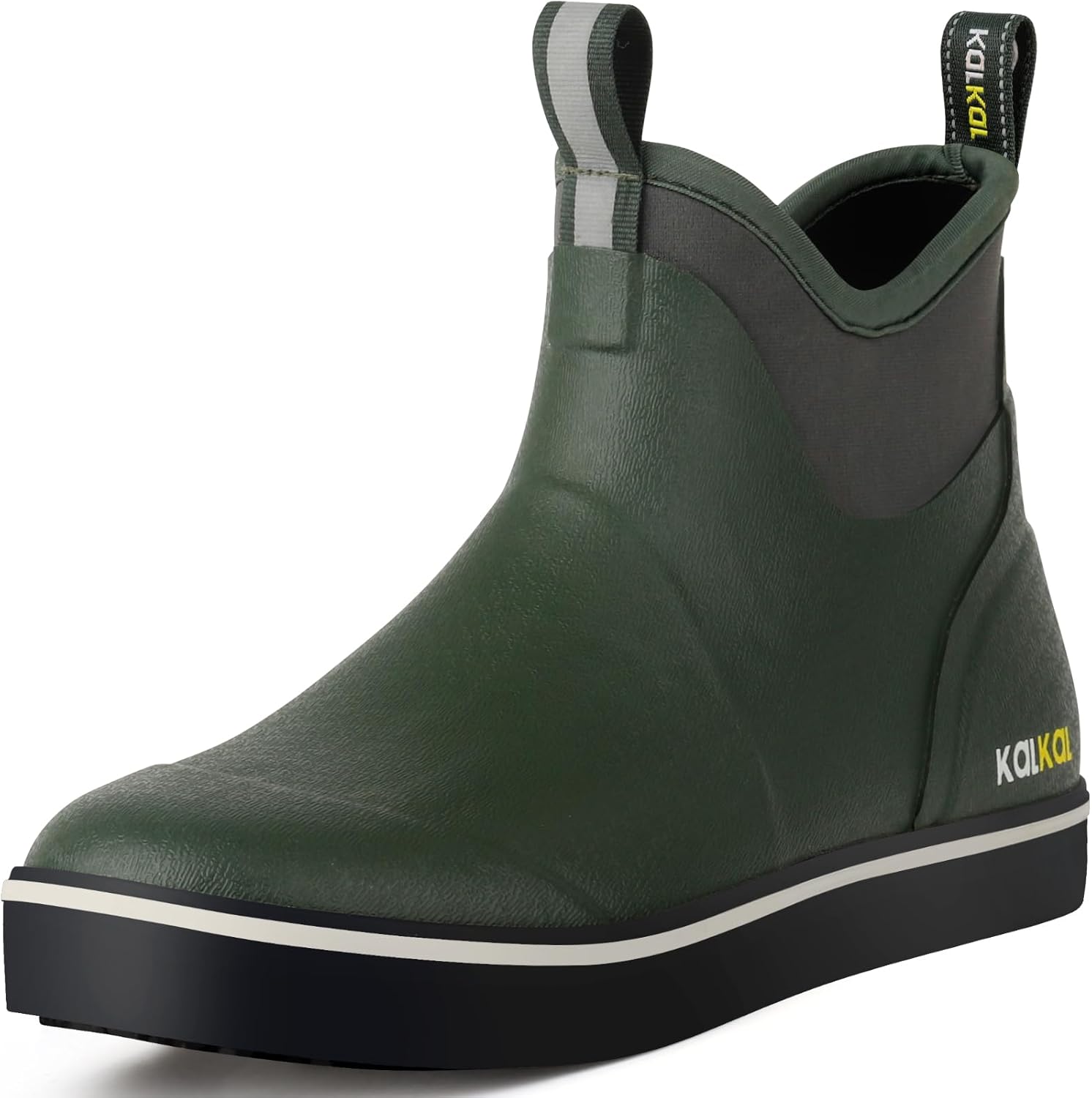 Kalkal Men's Waterproof Deck Boots for Fishing and Gardening