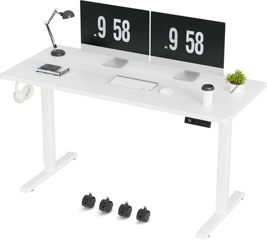 Furmax Electric Standing Desk: Height Adjustable & Mobile Design