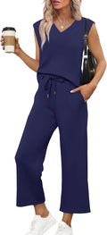 Two Piece Sets for Women Summer Vacation Travel Outfits - Light