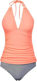 Yonique Womens Two Piece Tankini Swimsuit - Tummy Control Fit Other