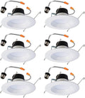 HALO 6 in Recessed LED Can Light Retrofit 3000K - Baffle White Trim