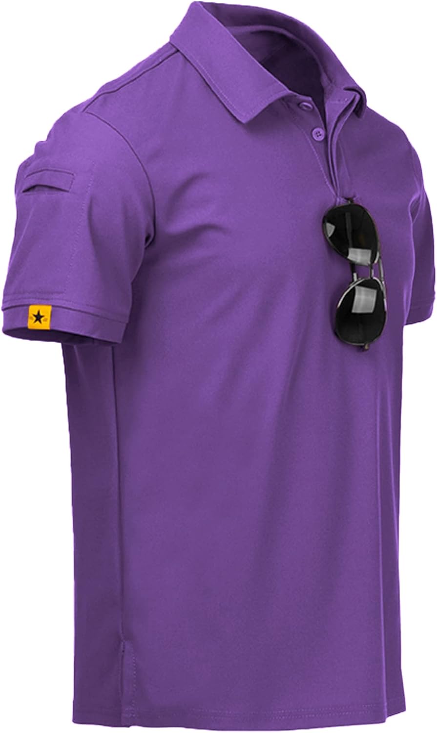 ZITY Mens Polo Shirt Short Sleeve Tactical Athletic Golf Wear