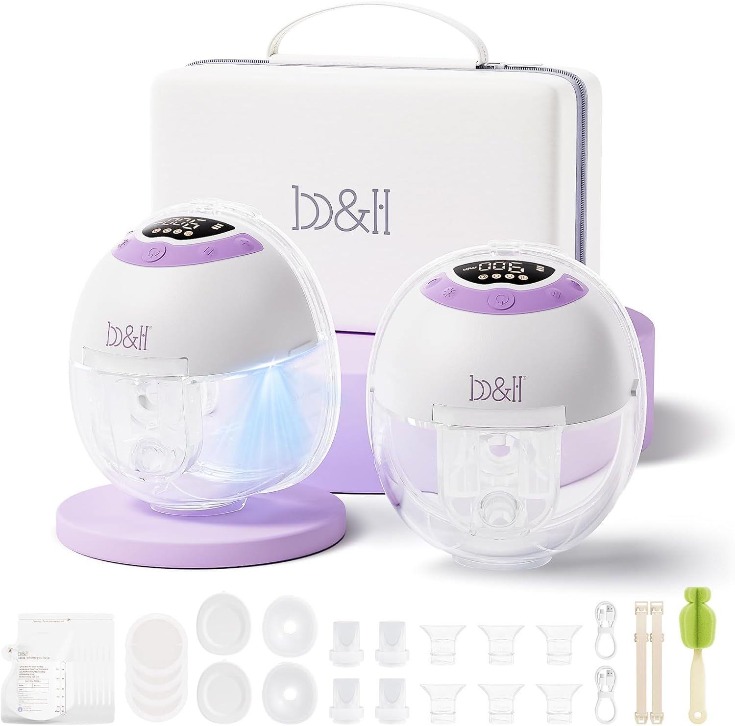 b&h Hands Free Breast Pump with Night Light for Moms