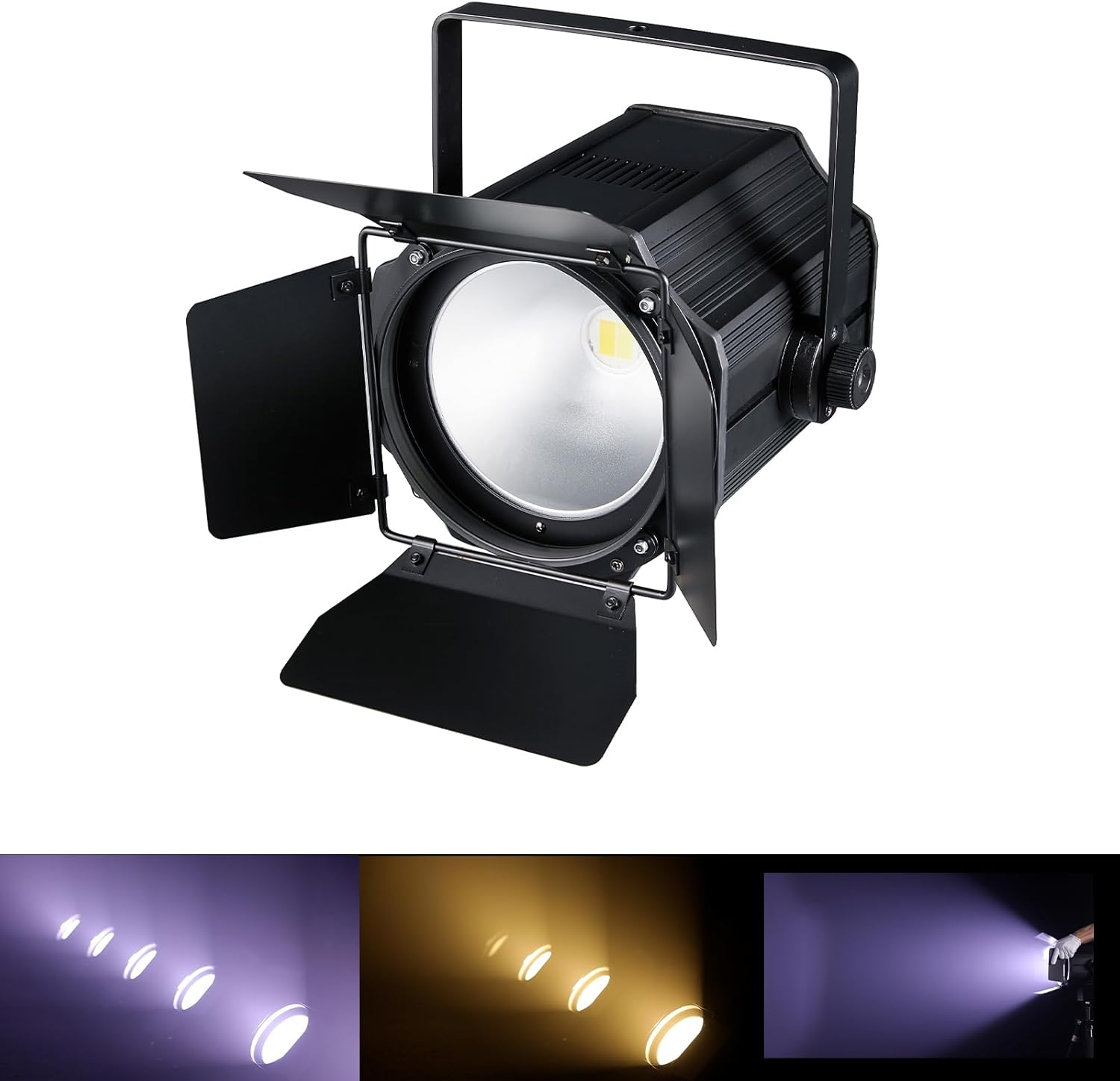 COB Stage Lights with Barn Doors for Concerts and Weddings