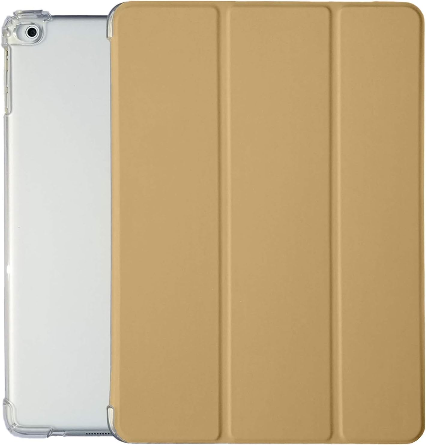DuraSafe iPad Case for 9th 8th 7th Gen - Stylish Gold Protection