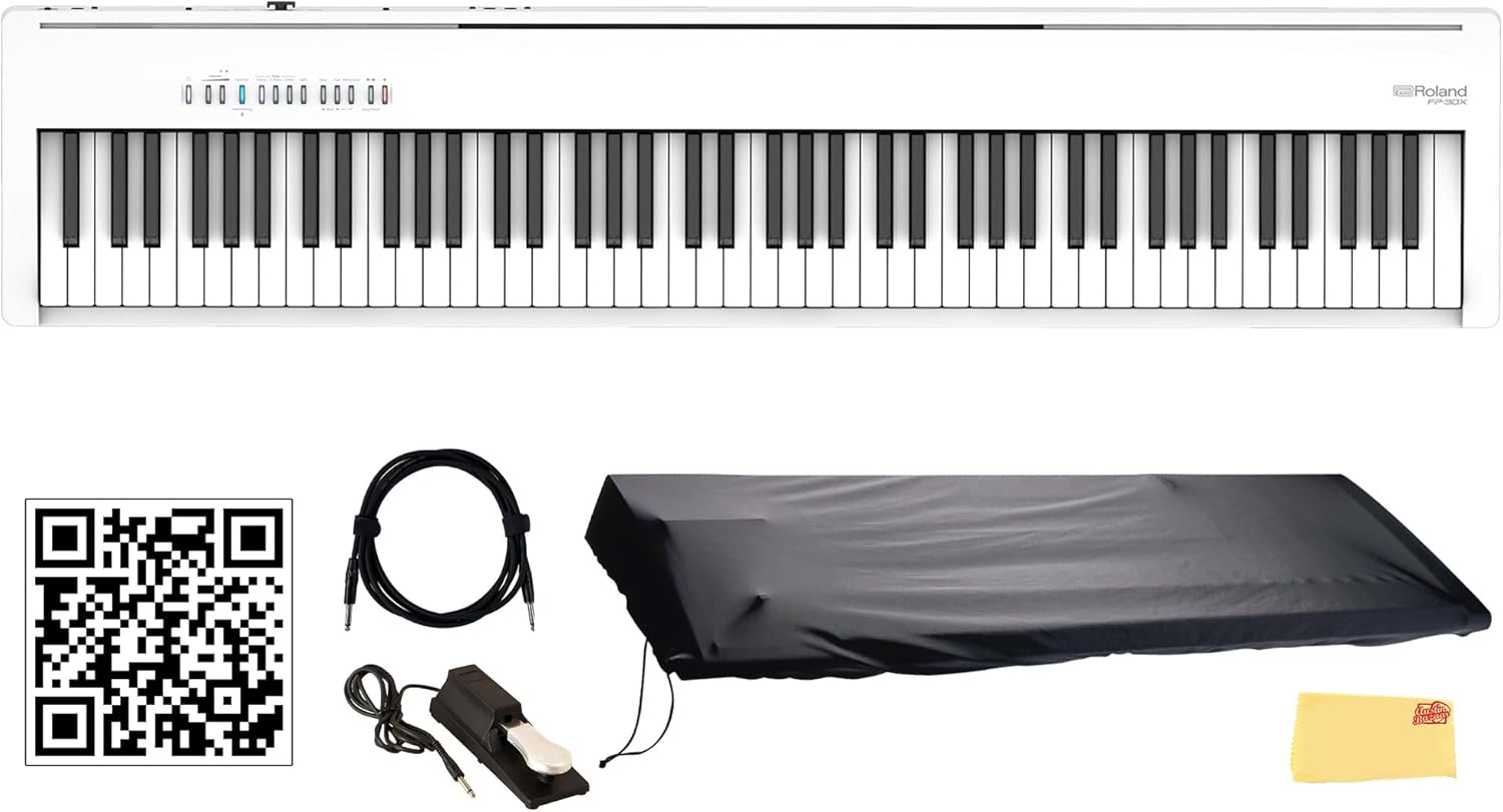Roland FP-30X 88-Key Digital Piano Bundle with Accessories