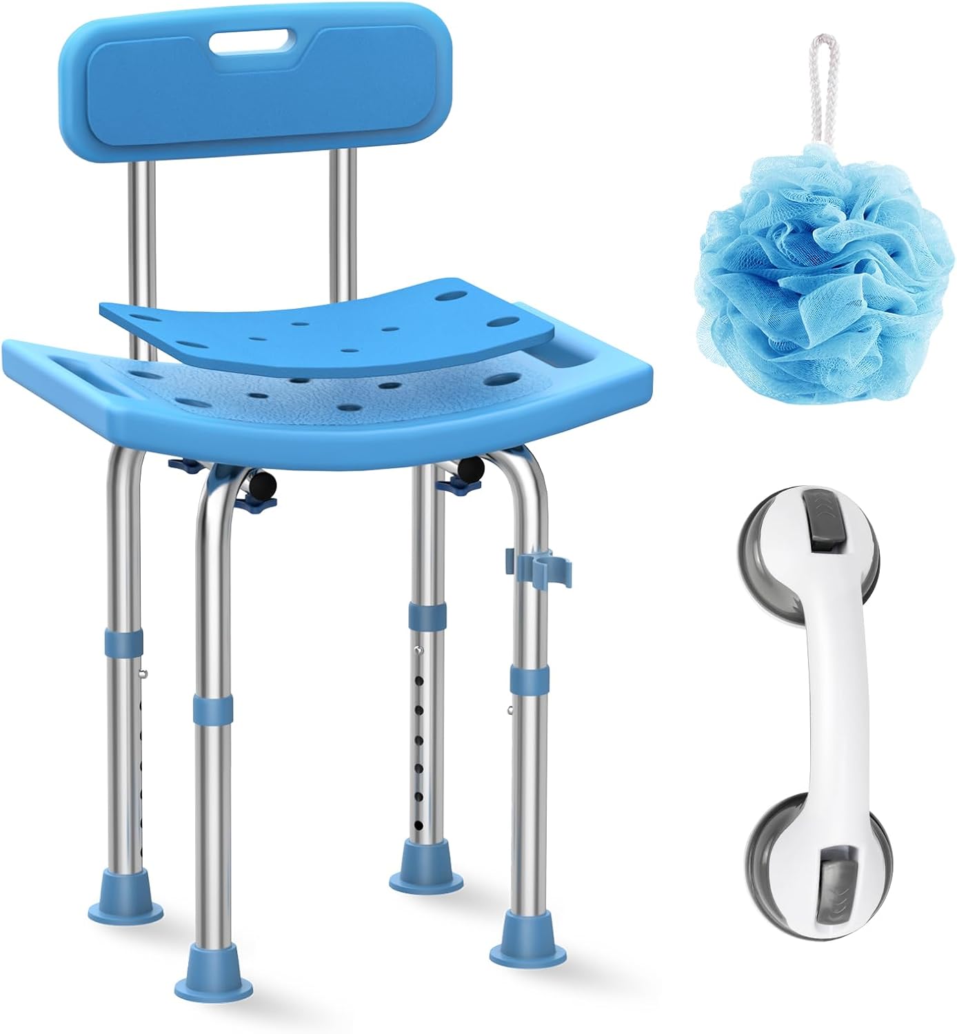 Heavy Duty Shower Chair with Back for Safe Bathing Experience