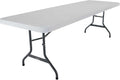 Lifetime 42980 Folding Utility Table 8 ft White Granite - Durable Pack