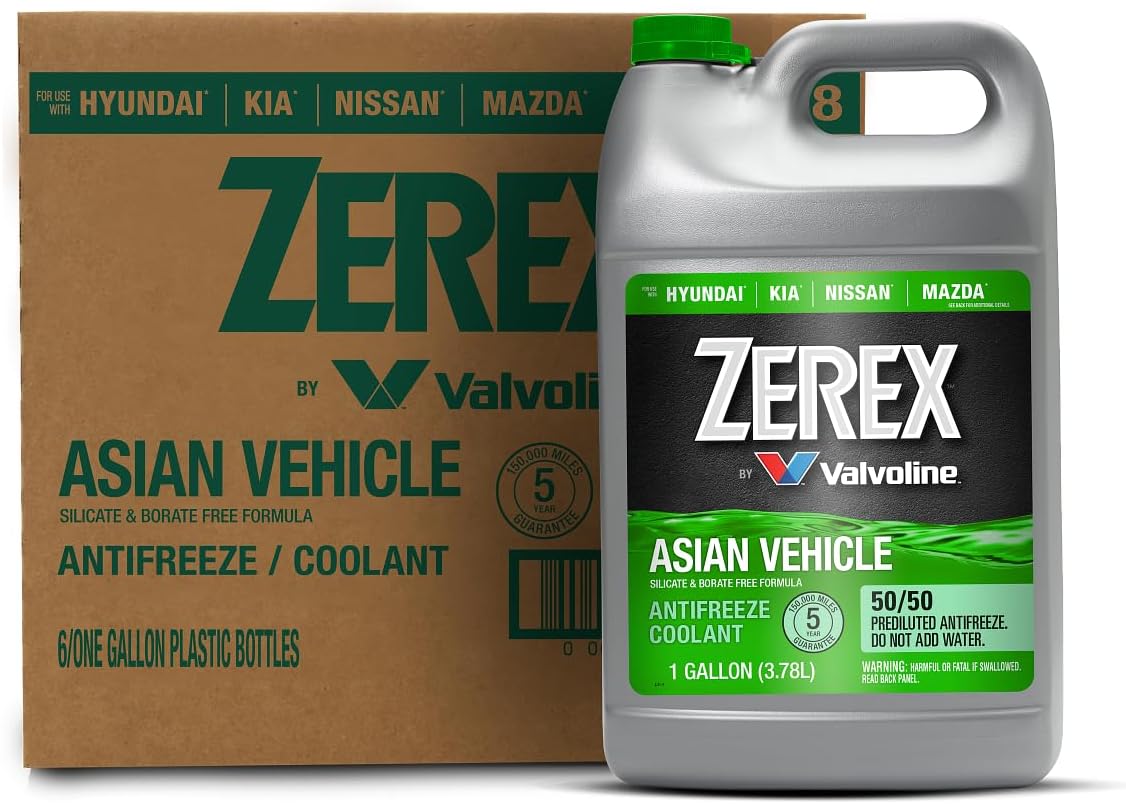 Zerex Asian Vehicle Green Antifreeze Coolant 50/50 Ready-to-Use