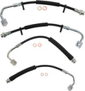 TRQ Front & Rear Brake Hose Set Compatible with 2013-2016 Dodge