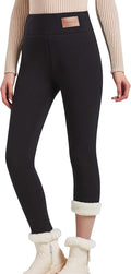 Hixiaohe Women's Sherpa Fleece Lined Warm Leggings - Heavy Winter Pull