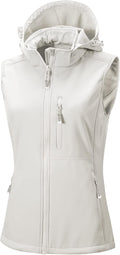 Women's Hooded Lightweight Softshell Vest - Windproof, Fleece Lined 5