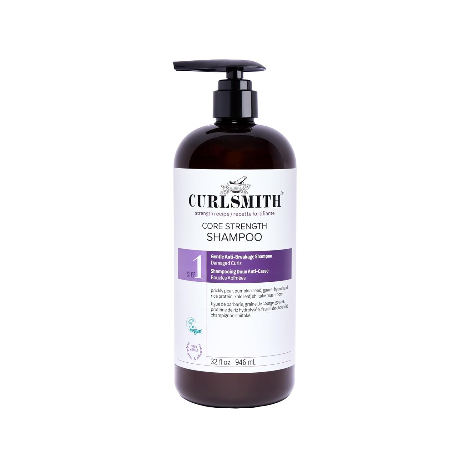 CURLSMITH Core Strength Shampoo for Curly Hair - Gentle Cleanser