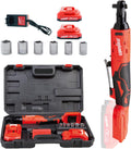 Cordless Electric Ratchet Wrench Set - Compact Right Angle Tool