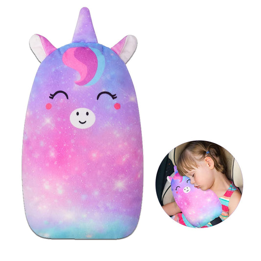 Unicorn Seat Belt Pillow for Kids by FIODAY