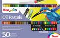 Pentel PHN Oil Pastels - 50 Colours Including Metallic and Neon