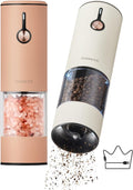 Electric Pepper Grinder and Salt Mill Set 2Pack - Large Capacity USB