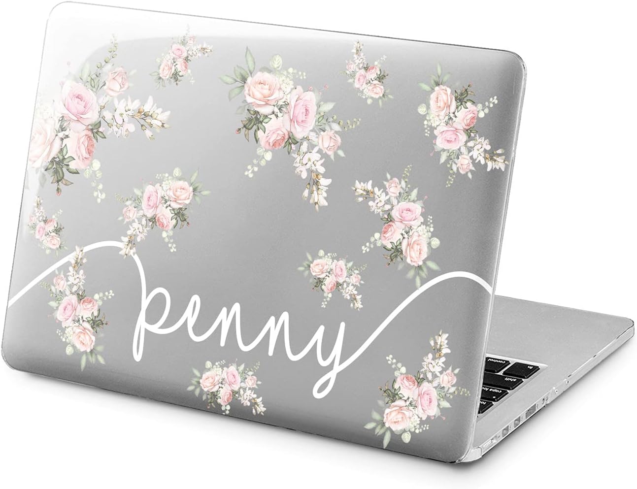 Personalized Floral Hard Case for MacBook Pro and Air Models