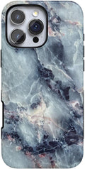 Casely iPhone 16 Pro Max Case Deep Sea Blue Marble - Bold Protection