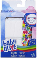 Baby Alive Diapers Pack - Spare Doll Diapers, 6 Count